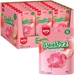 Amos Sweets Peelerz őszibarack ízű zselés cukorkák 65 g Egész csomag 24 db (27067 (2))