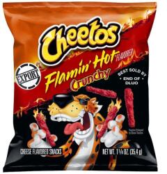 Cheetos Crunchy Flamin' Hot Spicy Cheetos Crisps sajt ízesítéssel 35, 4 g (12562)