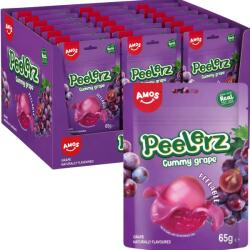 Amos Sweets Peelerz szőlő ízű zselés cukorka 65 g Egész csomag 24 db (27065 (2))