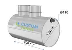 Custom Tanks Separator hidrocarburi 4l/s 2000litri (CST2000SHID)