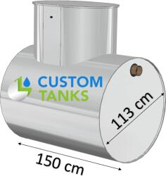Custom Tanks Statie epurare OBR 1500L pentru 1-3 locuitori (CST1500OBR)