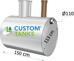Custom Tanks Separator de grasimi 2 L/s (CST1500GRS)