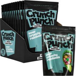 Crunch Punch Sour Crunchy Rainbows fagyasztva szárított cukorkák 50 g Egész csomag 15 db (27187 (2))