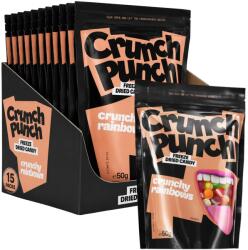 Crunch Punch Crunchy Rainbows fagyasztva szárított cukorkák 50 g Egész csomag 15 db (27188 (2))
