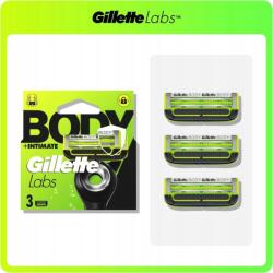 Gillette Labs Body Intimate - 3 penge/betét a borotvához, kartondobozban (7702018605378)
