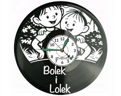 Evevo Bolek és Lolek Mese Vinillemez Falióra Ajándék Születésnap (W0327)