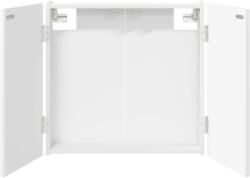 vidaXL Кабинет за дартборд Бяло 56 x 12 x 53, 5 см Инженерна дървесина (8006660)