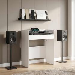 vidaXL DJ маса Бяло 62 x 45 x 102 см Инженерна дървесина (8006756)