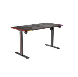 Serioux Birou gaming Serioux Carbon Pro, Iluminare RGB, 1400mm x 700mm, Negru (SRXGT-CARBON-PRO)
