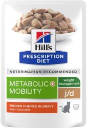 Hill's Hill’s Prescription Diet Metabolic + Mobility testsúlykontroll és mozgásszervi támogatás macskáknak alutasakos eledel 12 × 85 g