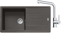 Franke - Set de bucătărie G264SB, chiuvetă fragranite BFG 611 și baterie FS 3230.031, ardezie gri/crom 114.0720. 164 (114.0720.164)