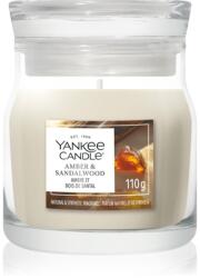 Yankee Candle Amber & Sandalwood lumânare parfumată Signature 110 g
