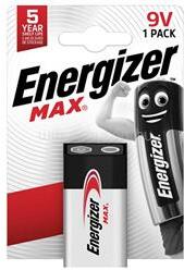 Energizer MAX tartós elem 6LR61, alkáli, 1db/csomag (ENERGIZER_E301531800) (ENERGIZER_E301531800)
