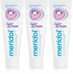 Meridol Fast Action fogkrém a fogíny védelmére érzékeny fogakra 3x75 ml