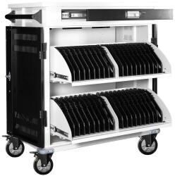 Power Technologies Statie de incarcare Power Technologies AC-PRO-II, pentru 40 device-uri, dimensiune maxima suportata 14 inch, metal (PRO-S40L-E)