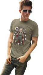 D&B Férfi/Unisex Póló PC00112 Thor Katonai zöld-Méret S (PC00112ThorMilitaryGreenS)