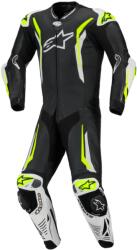 Alpinestars GP TECH V5 egyrészes, fekete/fehér/fluo sárga, 2026, méret 54