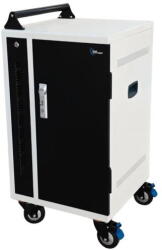 Power Technologies Statie de incarcare Power Technologies PT-VERT-15, pentru 15 device-uri, dimensiune maxima suportata 17 inch, metal (VRT-B15L-E)