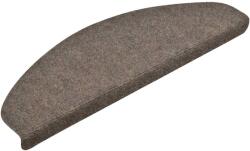 vidaXL öntapadós lépcsőszőnyeg, 30 db krémszínű 65x21x4 cm 3365664 (3365664)