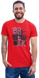 D&B Férfi/Unisex Póló ST00228 Break Piros-Méret XL (ST00228BreakRedXL)