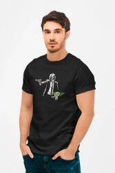 D&B Unisex Póló MO00044 PulpFiction Mandalorian Fekete-Méret L (MO00044PulpFictionMandalorianBlackL)