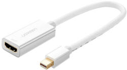 UGREEN MD112 Mini DisplayPort-HDMI adapter/kábel, 1080p, 20cm (fehér) (10460) - kontaktor