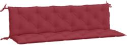vidaXL 2 db borvörös oxford szövet kerti padpárna 180 x 50 x 7 cm 3.95 kg (361725)