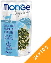 Monge Supreme Adult Alutasakos Macskaeledel (Tonhal, Quinoa és Tengeri Algák) - 24x80 g