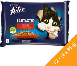 FELIX Fantastic Nedves Macskaeledel Aszpikban (Nyúl és Bárány) - 12x(4x85 g)