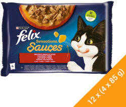 FELIX Sensations Sauces Házias Válogatás Nedves Macskaeledel Szószban - 12x(4x85 g)