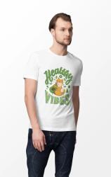D&B Férfi/Unisex Póló ST00109 Vibes Fehér-Méret M