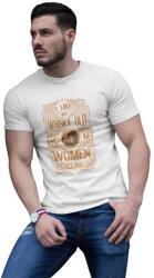 D&B Férfi/Unisex Póló ST00031 Whisky Old Fehér-Méret M