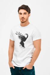 D&B Férfi/Unisex Póló MO00019 Loki Fehér-Méret M (MO00019 Loki White-SizeM)