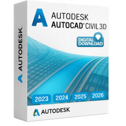 Autodesk Civil 3D - Licență Comercială Abonament (ADSK-CIVIL3D-2Y-06)