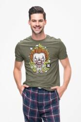 D&B Férfi/Unisex Póló PC00079 Pennywise 2 Katonai zöld-Méret M (PC00079Pennywise2MilitaryM)