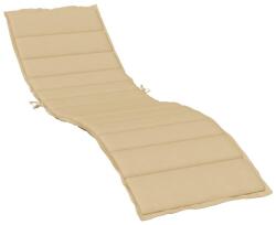 vidaXL melange bézs szövet napozóágy párna 200 x 60 x 4 cm 1.45 kg (4002512)
