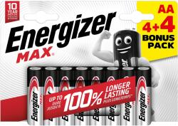 Energizer Max AA alkáli elem, 8 db