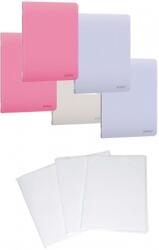 Herlitz Pachet 5 caiete A4 + coperti, 60 file, dictando, hartie 70 g/mp FSC, coperta PP, culori asortate, Herlitz PCKHZ400211748COP