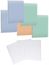 Herlitz Pachet 5 caiete A4 + coperti, 60 file, patratele, hartie 70 g/mp FSC, coperta PP, culori asortate, Herlitz PCKHZ400211750COP