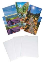 Herlitz Pachet 5 caiete A4 + coperti, 100 file, patratele, hartie 70 g/mp FSC Mix, modele asortate Romania, Herlitz PCKHZ400211753COP