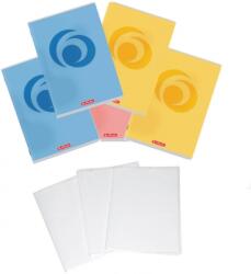 Herlitz Pachet 5 caiete A4 + coperti, 48 file, dictando, hartie 70 g/mp FSC Mix, culori asortate Rainbow, Herlitz PCKHZ400211740COP