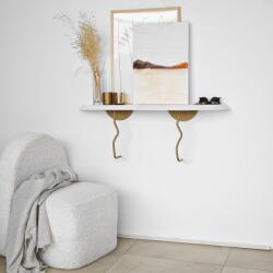  Hanah Home Lierre fali polc - arany, fehér