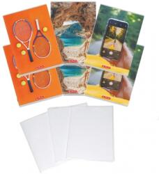 Herlitz Pachet 5 caiete A4 + coperti, 60 file, dictando, hartie 70 g/mp FSC Mix, modele asortate Megamix 2, Herlitz PCKHZ400211743COP