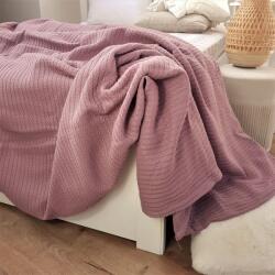 Kotonia Home Cuvertura Kotonia Home - Pique, 220x240 cm, 100% bumbac, roz ars (002428)