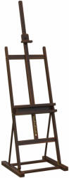  HOMCOM állítható bükkfa festőállvány rekesszel, 53 x 50, 5 x 171-230 cm, Caffe