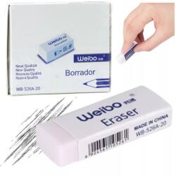 Fehér iskolai irodai radír WB-526A -20 db 6 cm (6924561105261)