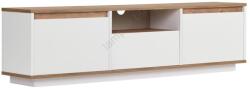 ASIR GROUP ТВ шкаф KREDE 160x30 см бял/бор (AS3419)