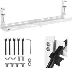 Maclean Organizator de cabluri sub birou Maclean sarcina max. 5kg max. 728mm alb MC-103 W (mc-103 w)