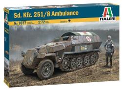 Italeri Model de asamblat Italeri Militar: Tancuri - Ambulanță militară germană Sd. Kfz. 251/8 AMBULANCE (ITA7077)