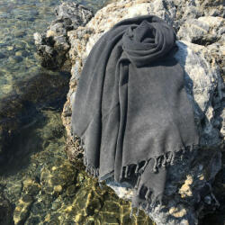  L' essential Maison Fouta (Beach Towel) Anthracite Taslanmis - Anthracite